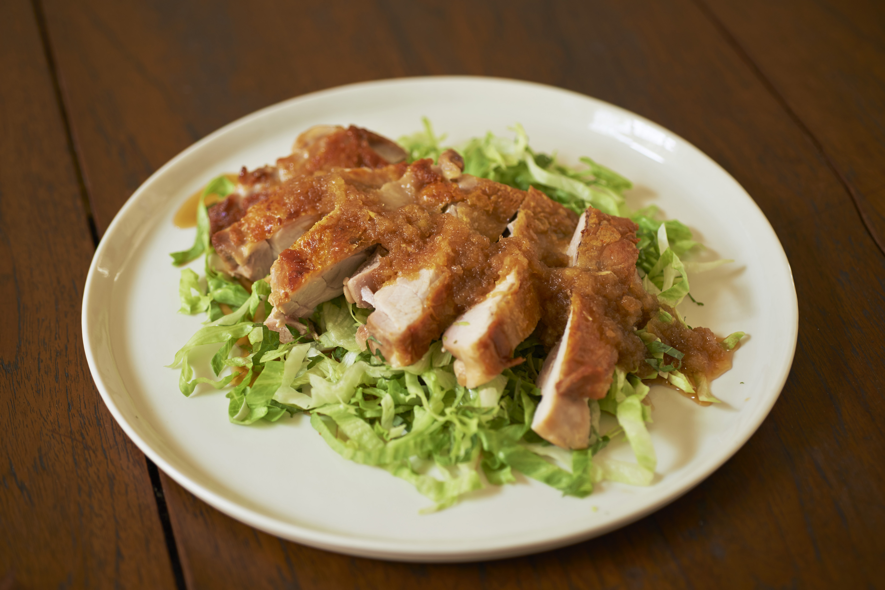 鶏の塩焼き　たまねぎ甘酢だれのレシピ・作り方