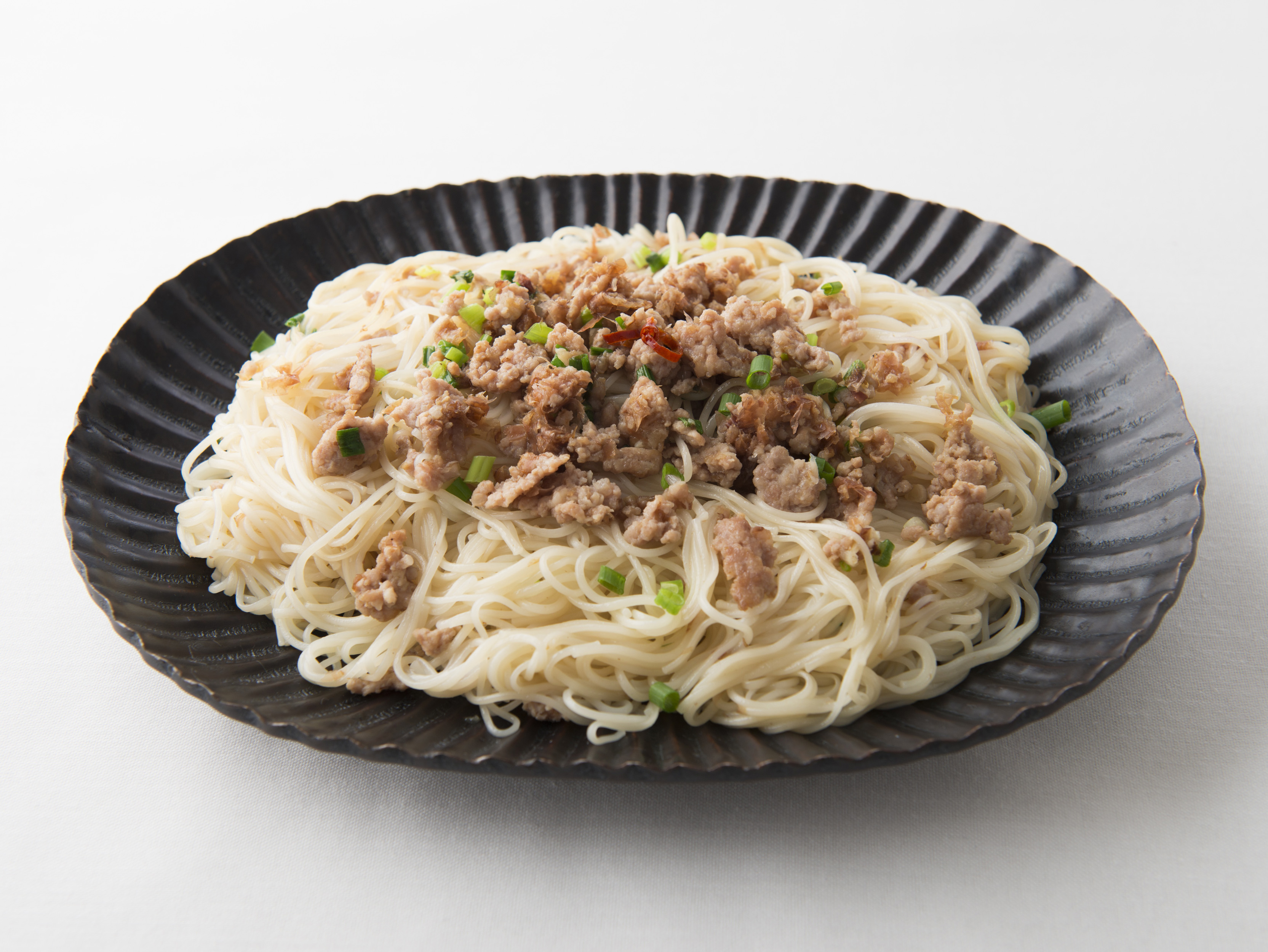 ねぎと鶏肉のそぼろそうめんのレシピ・作り方