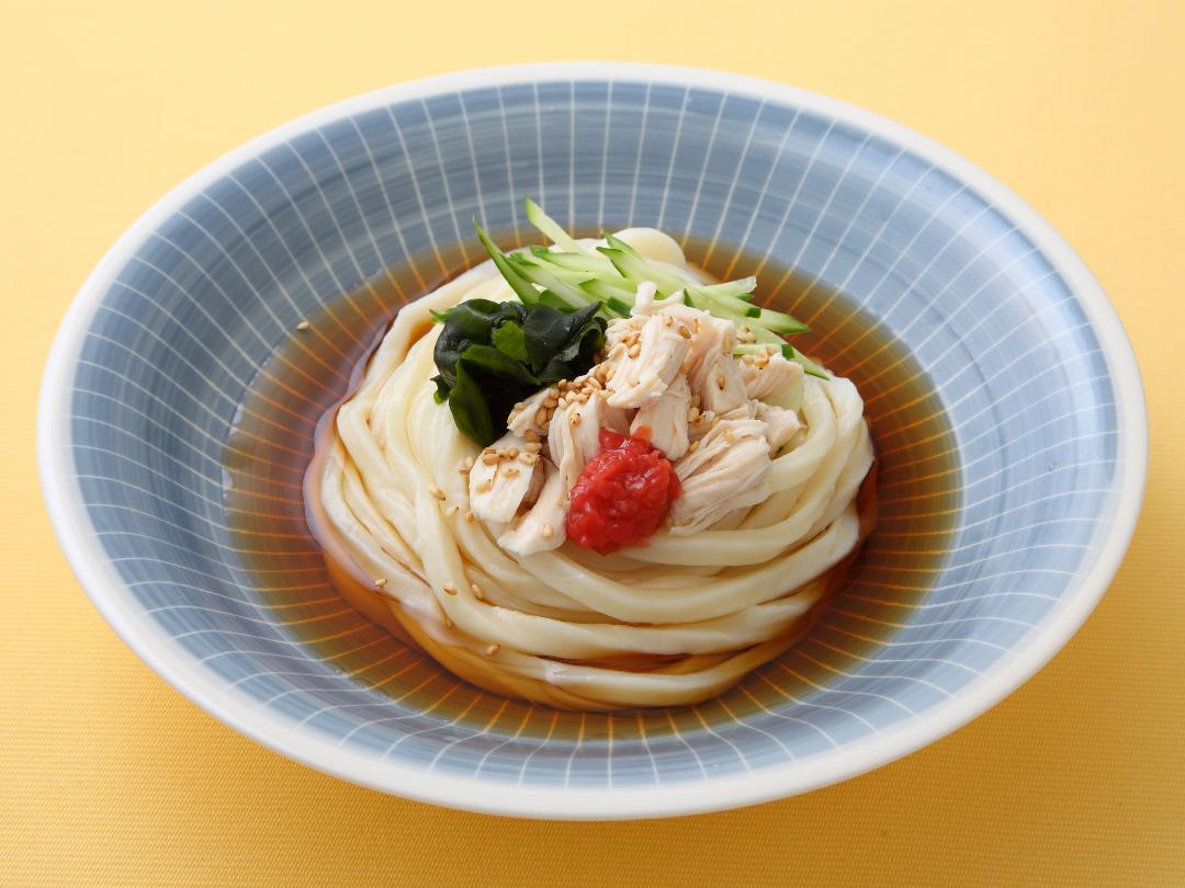 梅ささみぶっかけうどんのレシピ・作り方