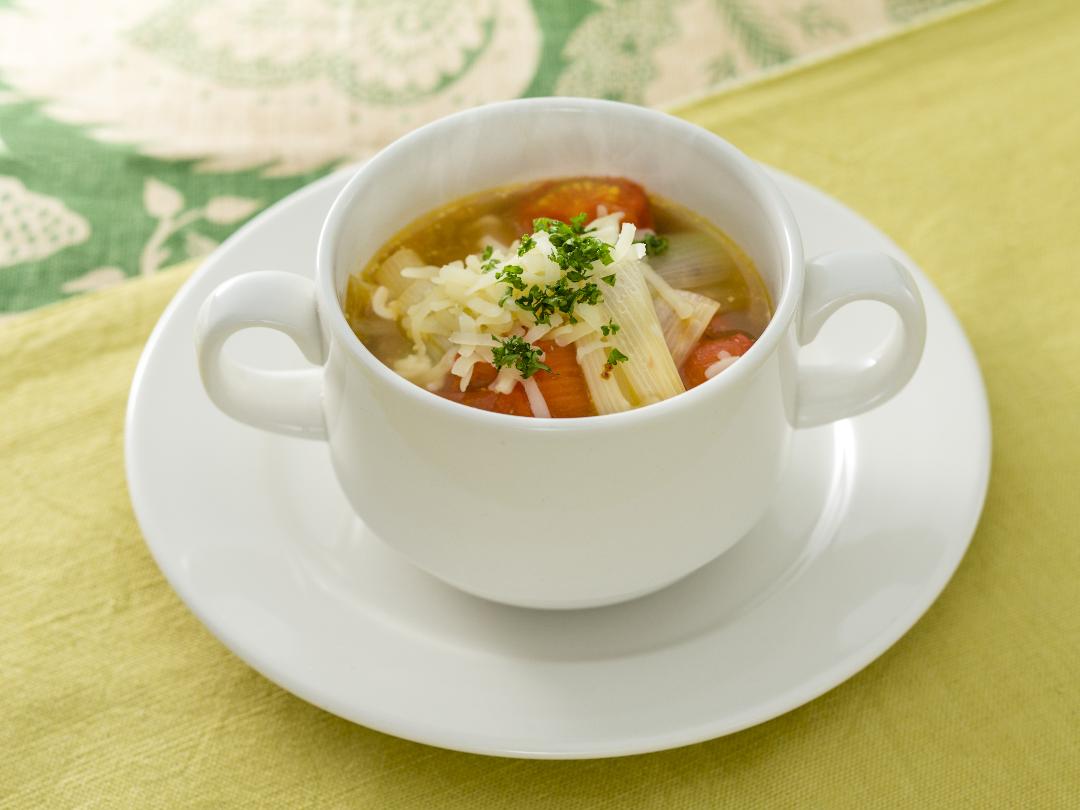 焼きねぎマリネ風で簡単スープのレシピ 作り方 おうちレシピ ミツカングループ
