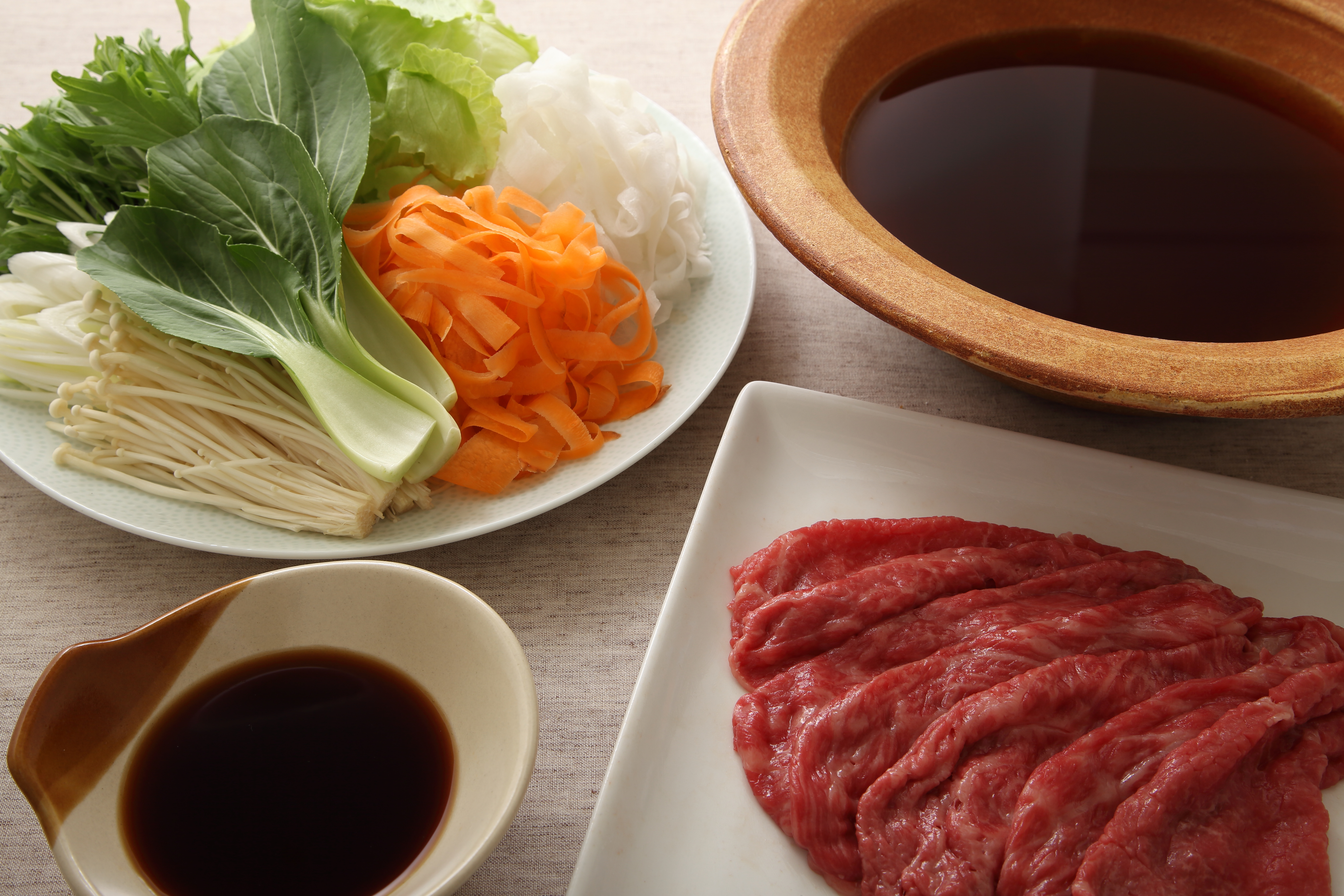 牛肉のつゆ味つけしゃぶのレシピ・作り方