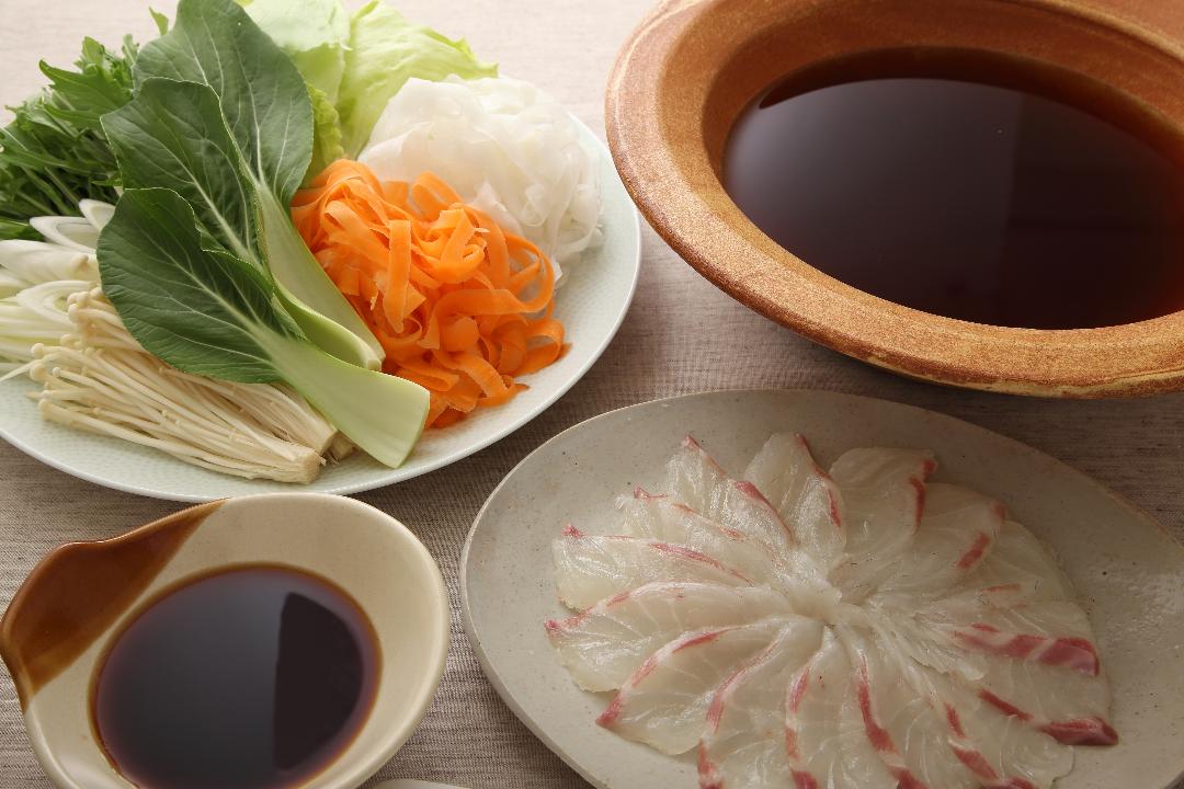 鯛のつゆ味つけしゃぶのレシピ・作り方