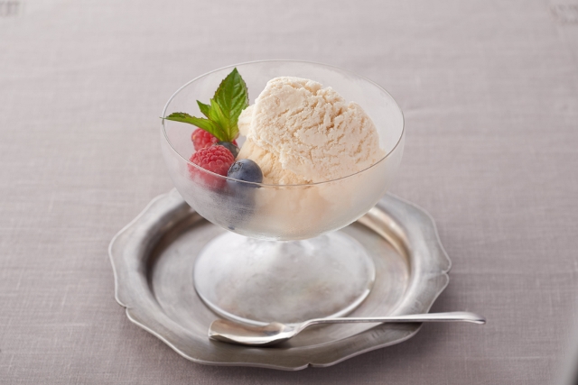 「千夜」とメープルシロップのアイスクリームのレシピ・作り方