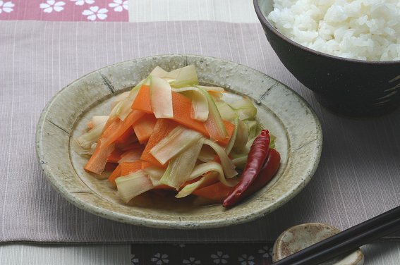 セロリとにんじんの浅漬けのレシピ・作り方