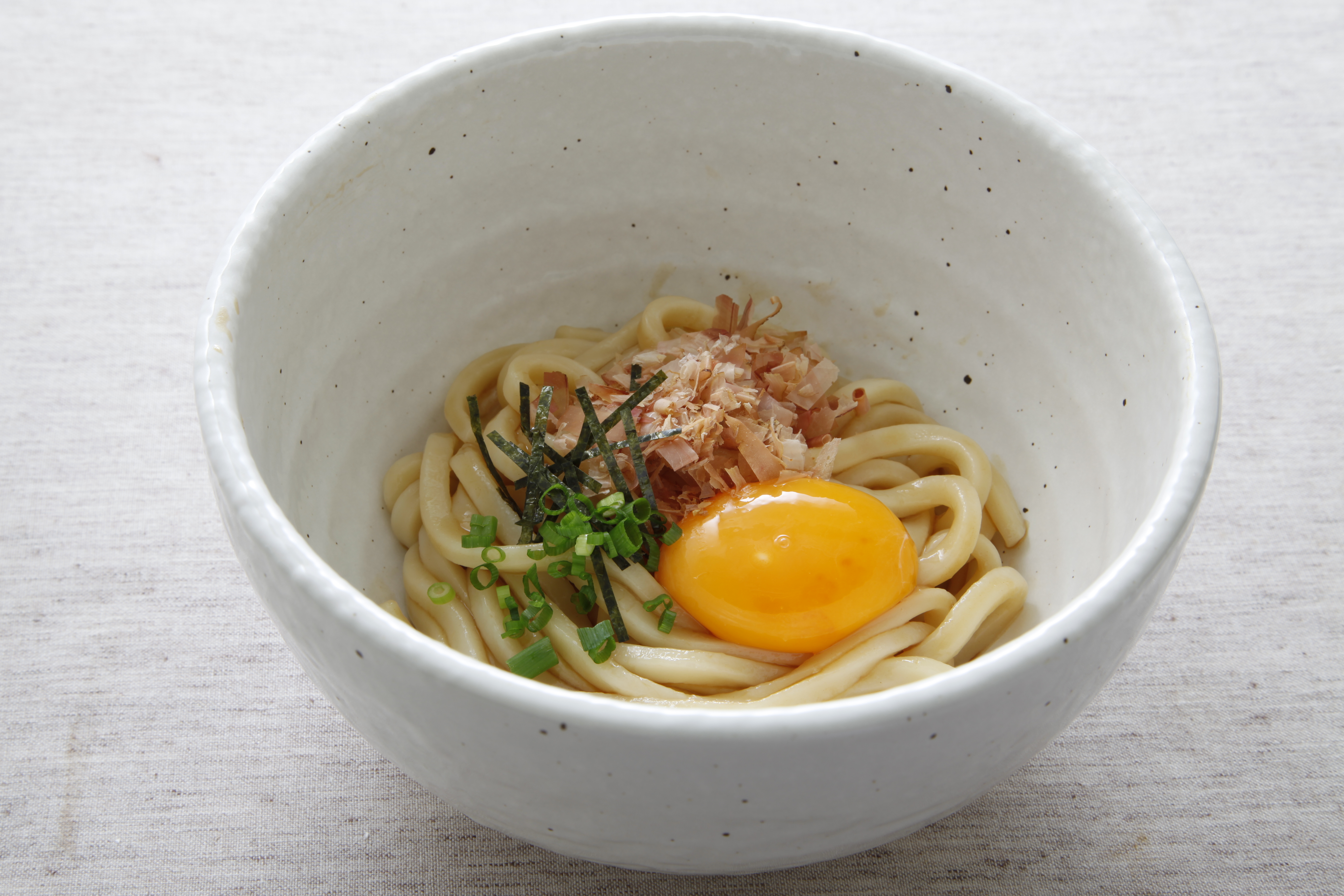 釜玉風うどんのレシピ・作り方