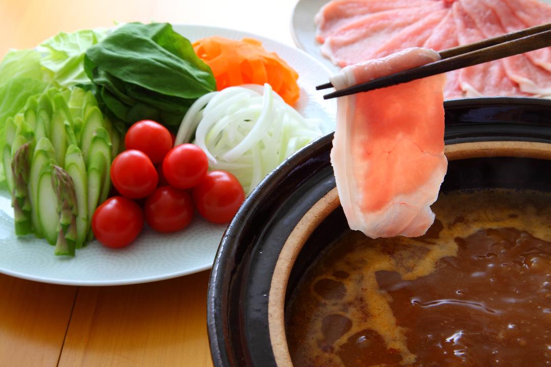 豚肉と春野菜の濃厚みそ味つけしゃぶのレシピ・作り方