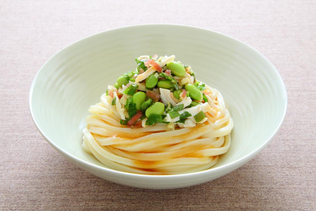 枝豆と薬味のすだちまぜ麺