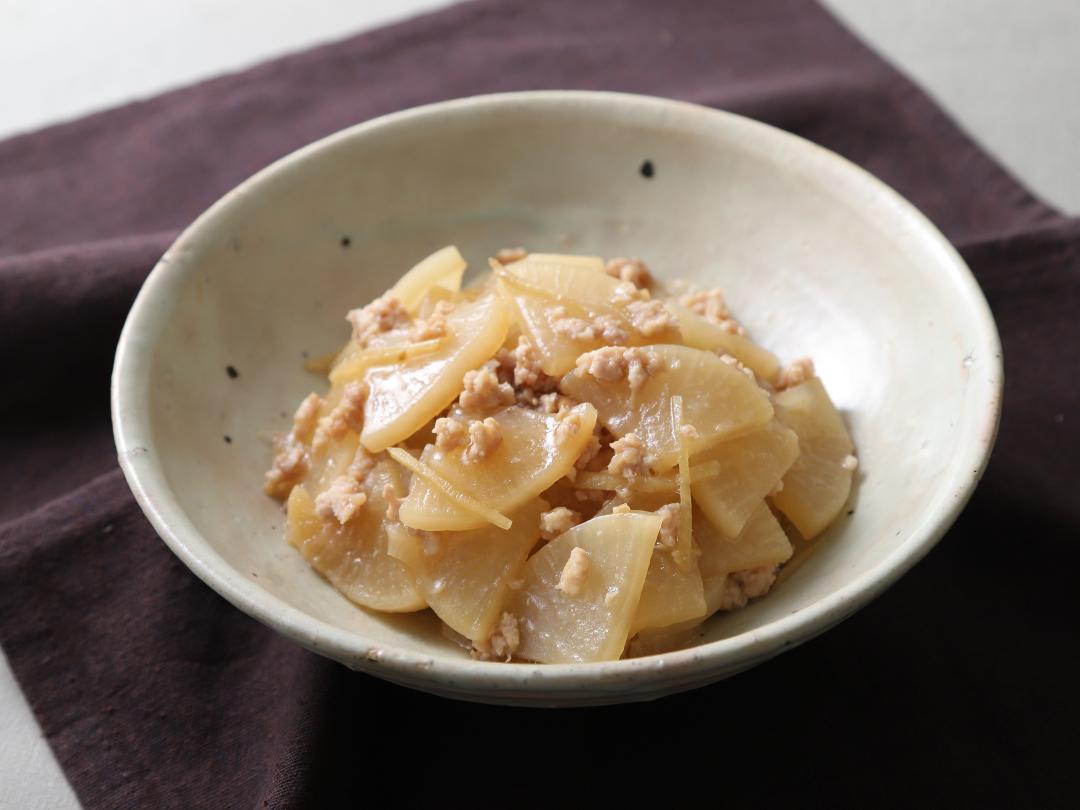 生姜たっぷり！大根とひき肉のうま煮のレシピ・作り方