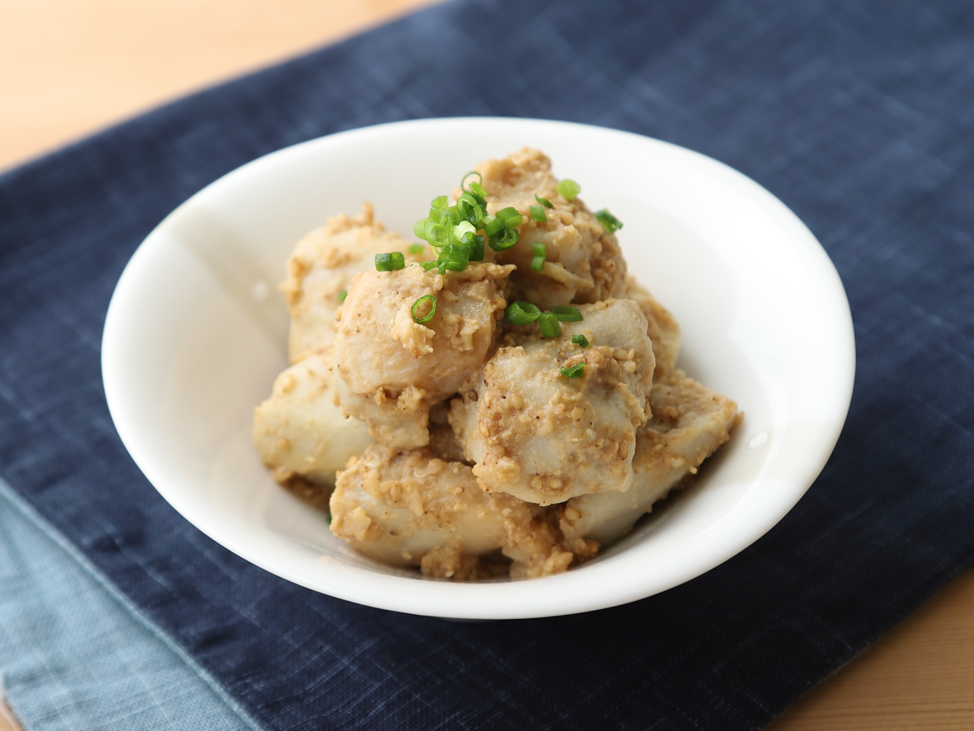 里芋のわさび風味のごま和えのレシピ・作り方