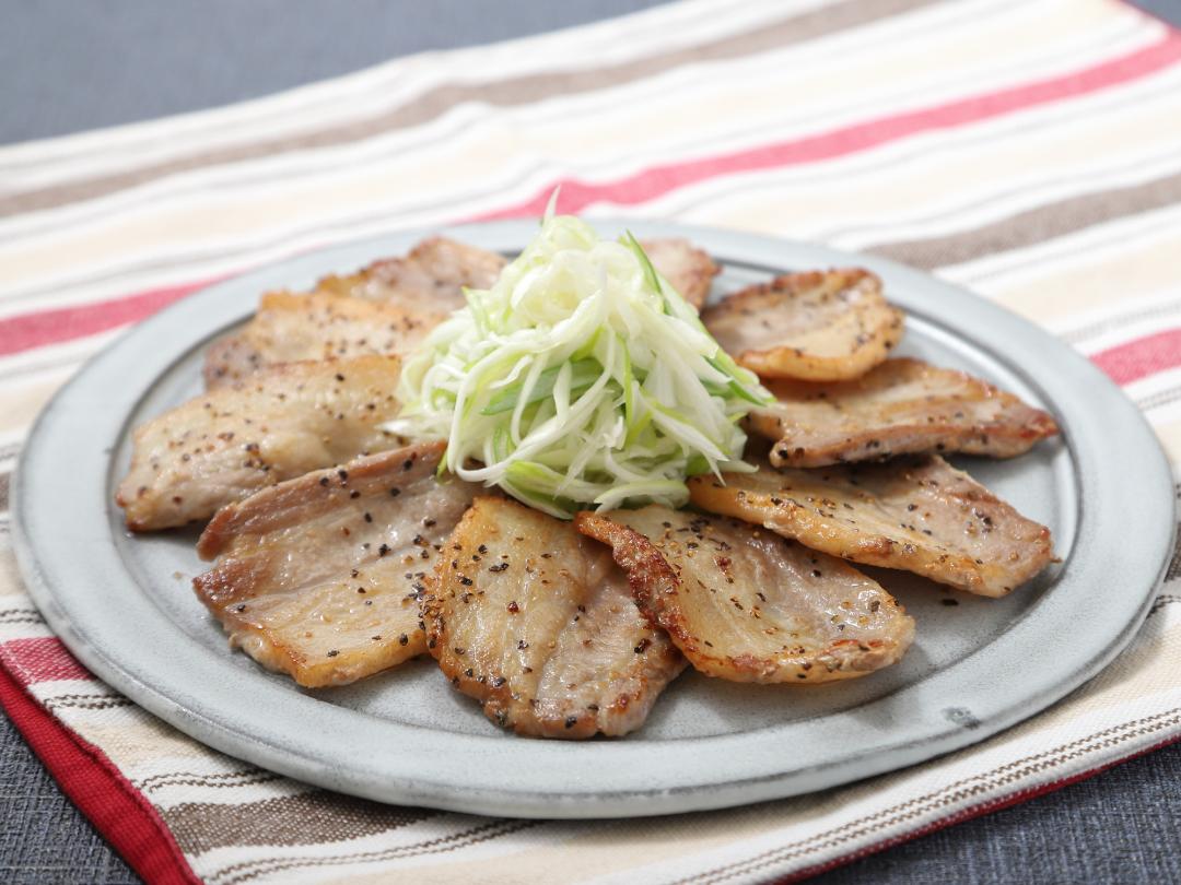 豚バラ焼き　甘酢ねぎダレのレシピ・作り方