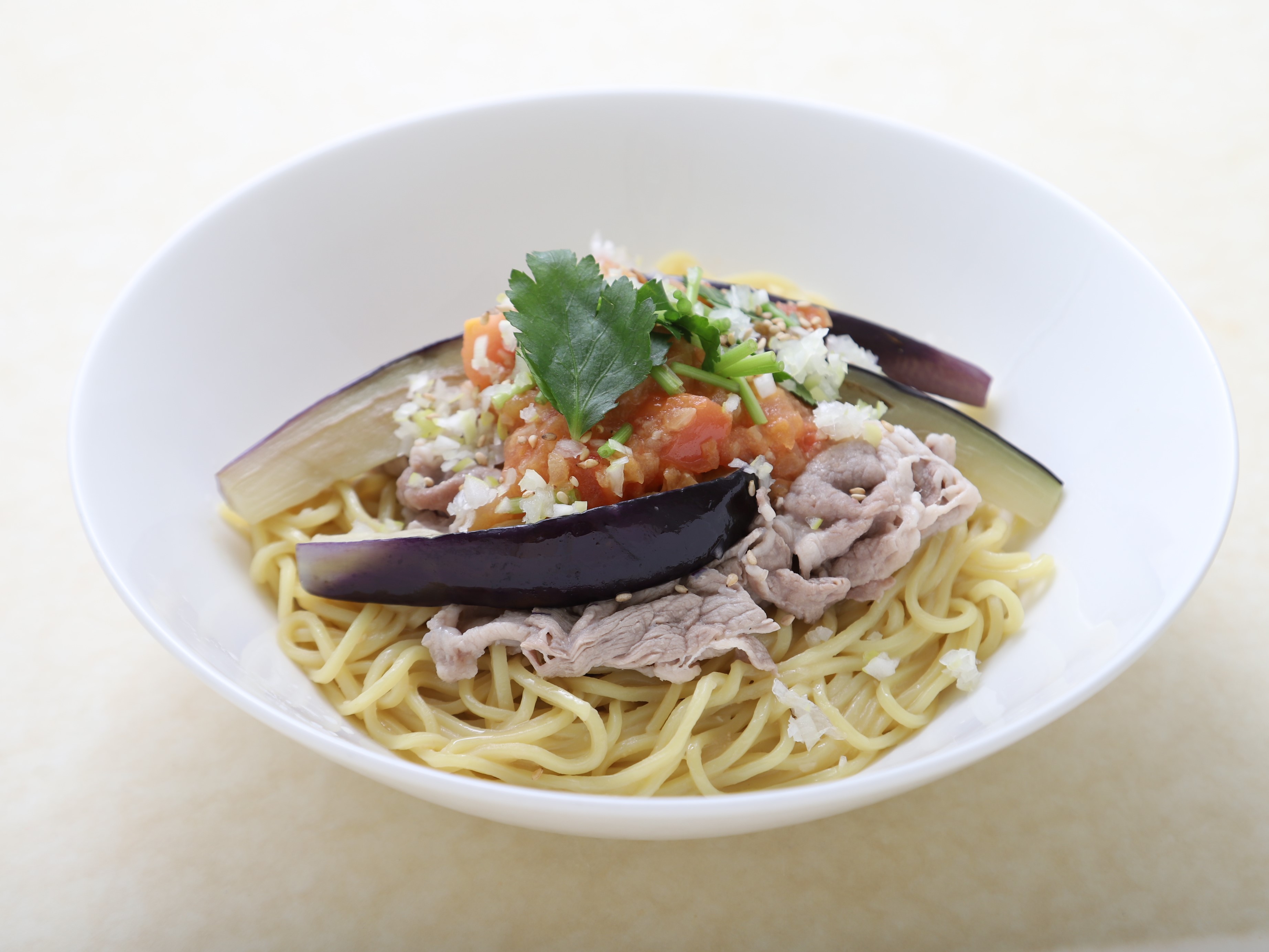 夏野菜の塩麹味噌麺のレシピ 作り方 レシピ ミツカン業務用商品 メニューサイト