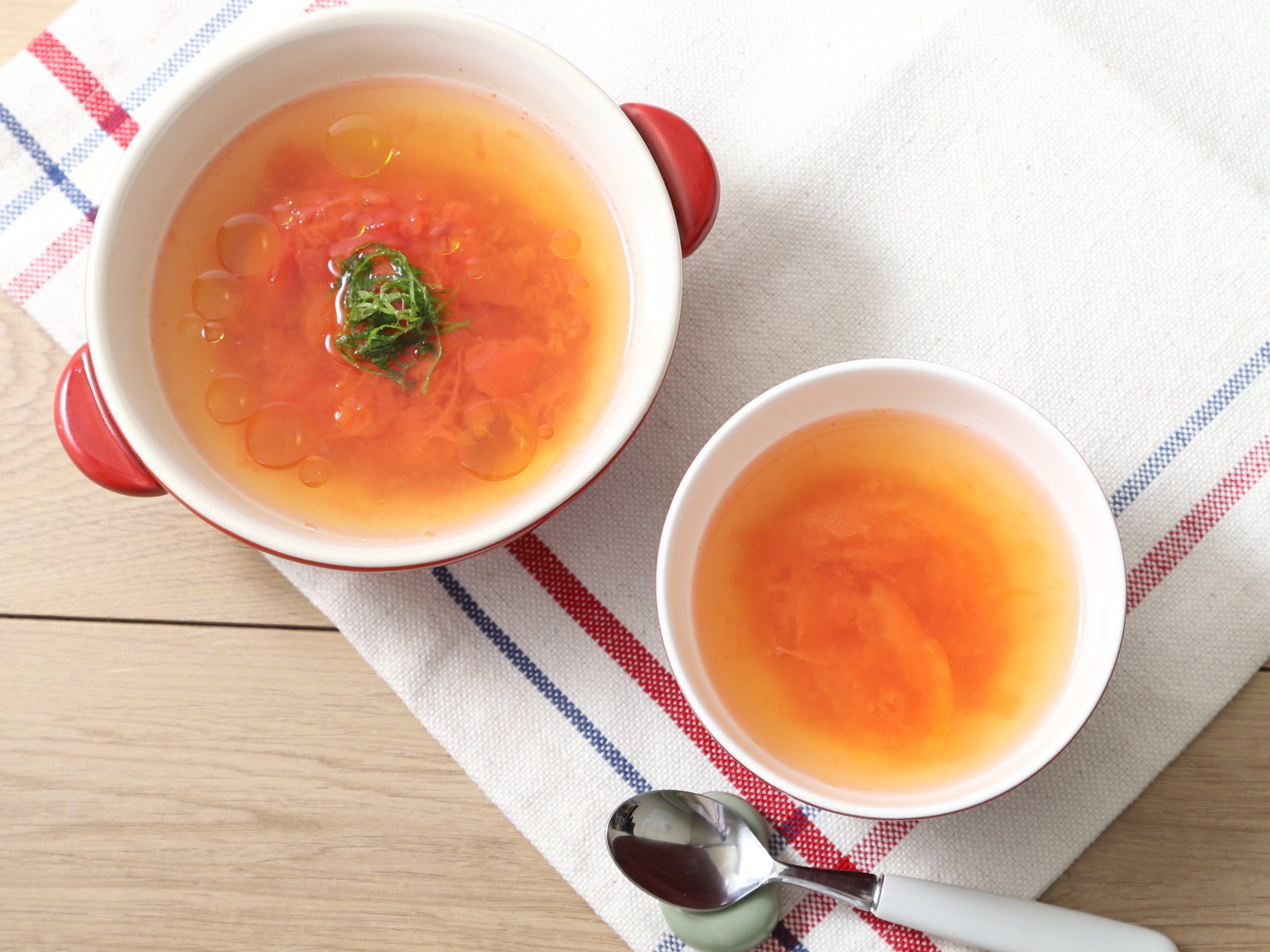 まるごとトマトのおだしスープのレシピ・作り方
