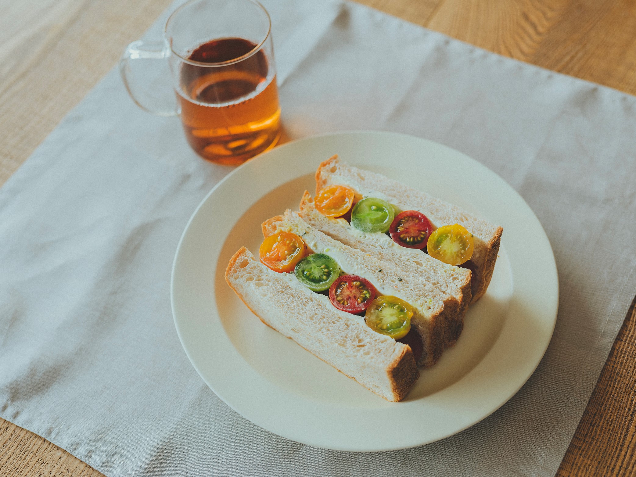 ごろごろミニトマトのピクルスサンドのレシピ・作り方