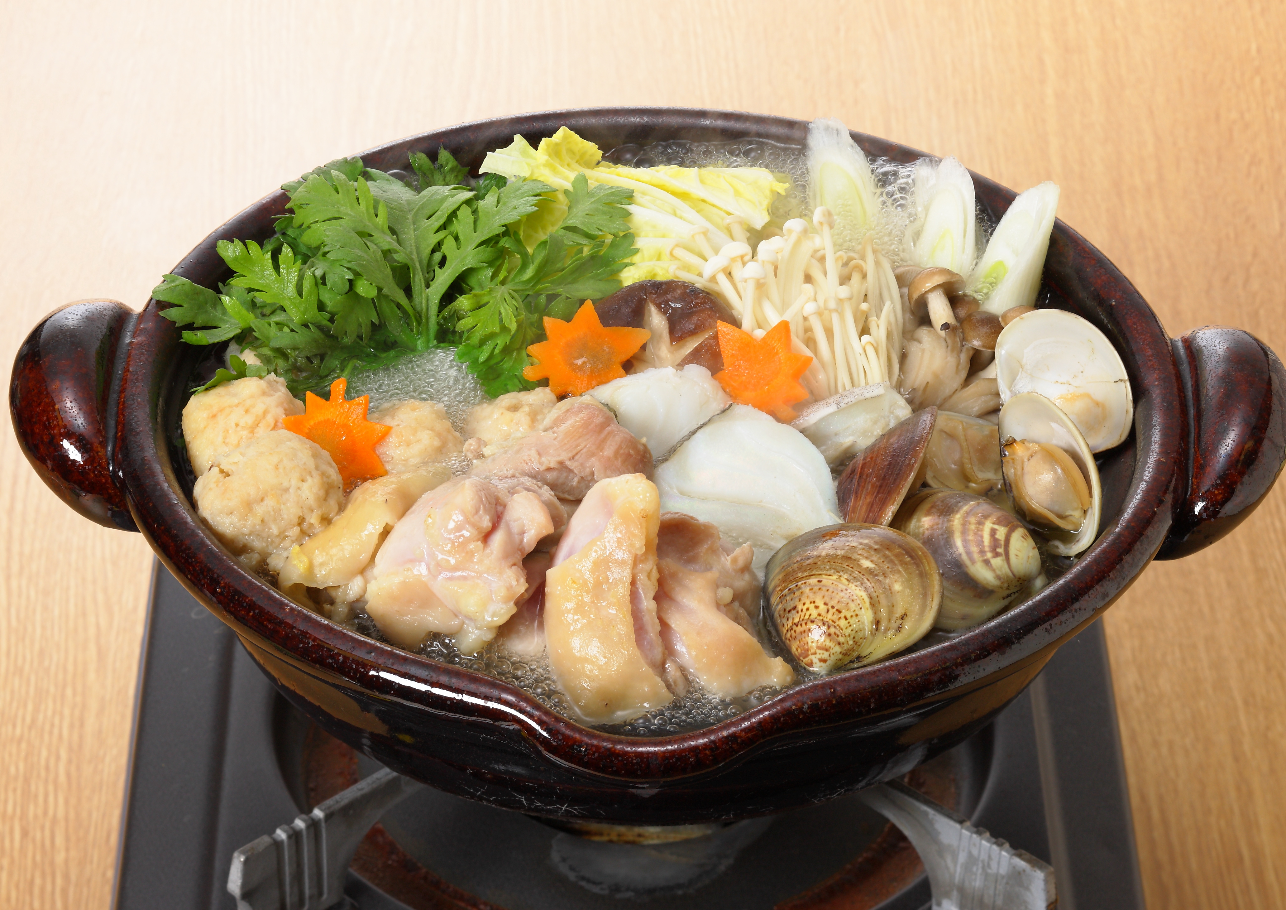 鶏しおちゃんこ鍋（〆オートミール）