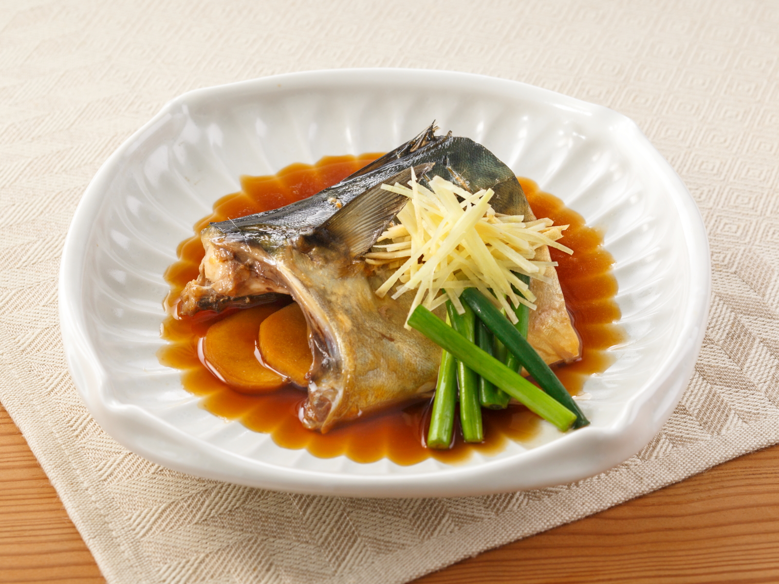 青背魚の「山吹」煮