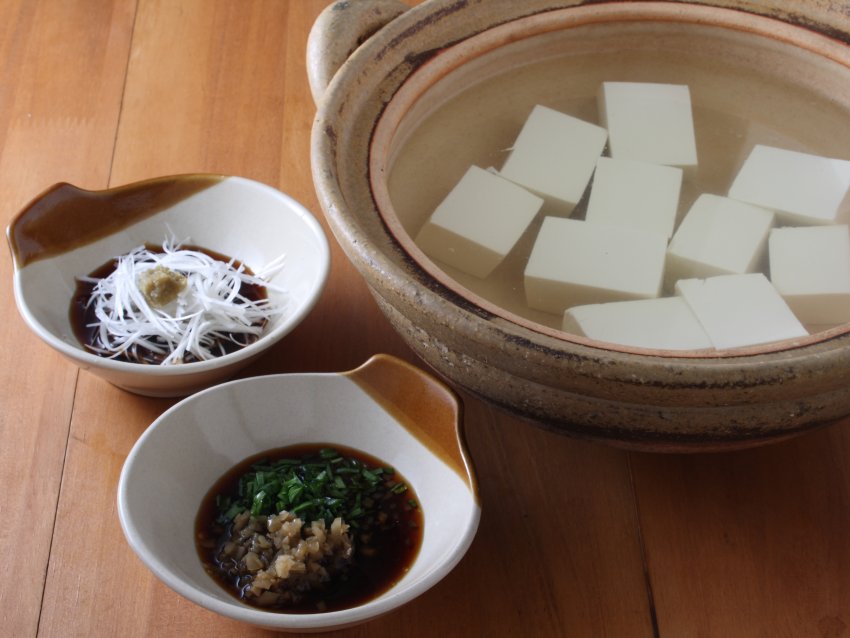 湯豆腐の食べぽん