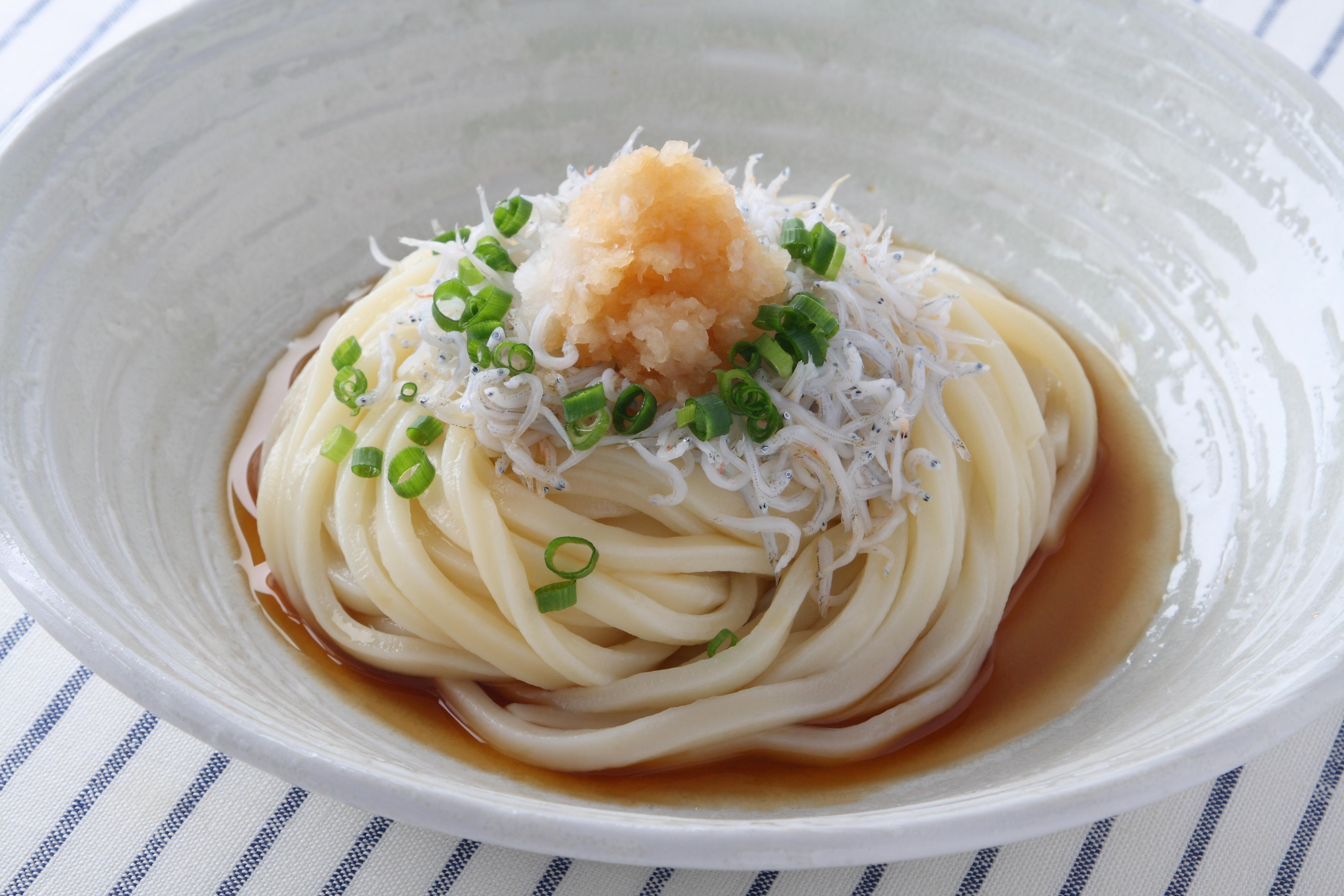 しらすとおろしのゆずぶっかけうどんのレシピ・作り方