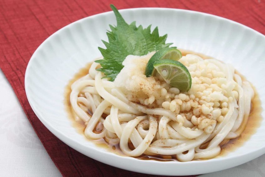 酢じょうゆうどん　おろし大根入りのレシピ・作り方