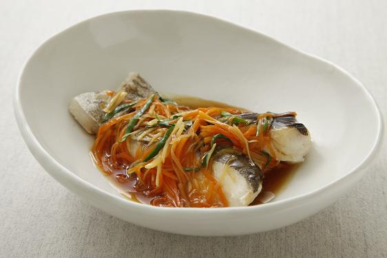 蒸し魚の甘酢あんかけ