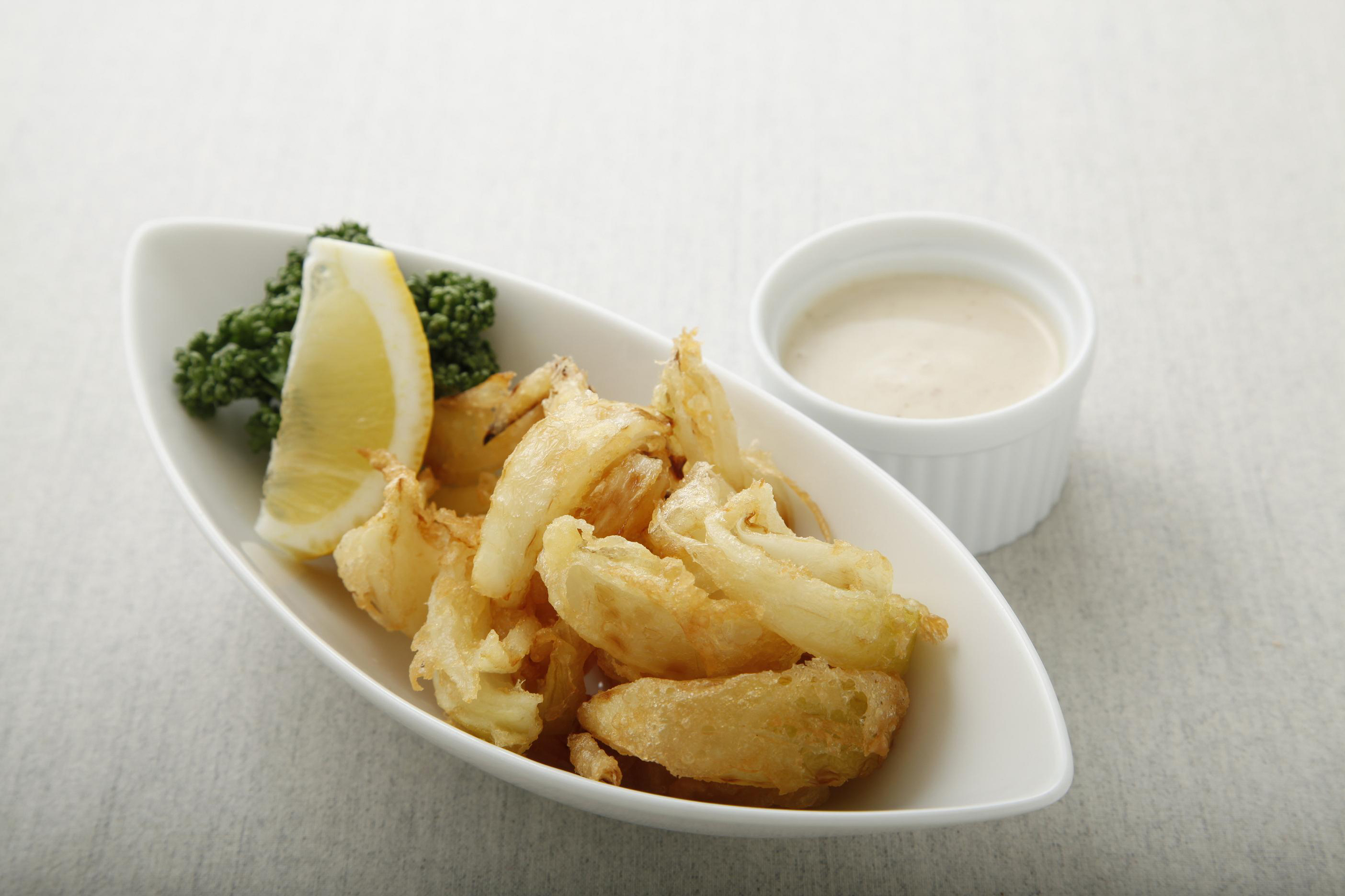 たまねぎのフライドピクルス(から揚げ粉使用)