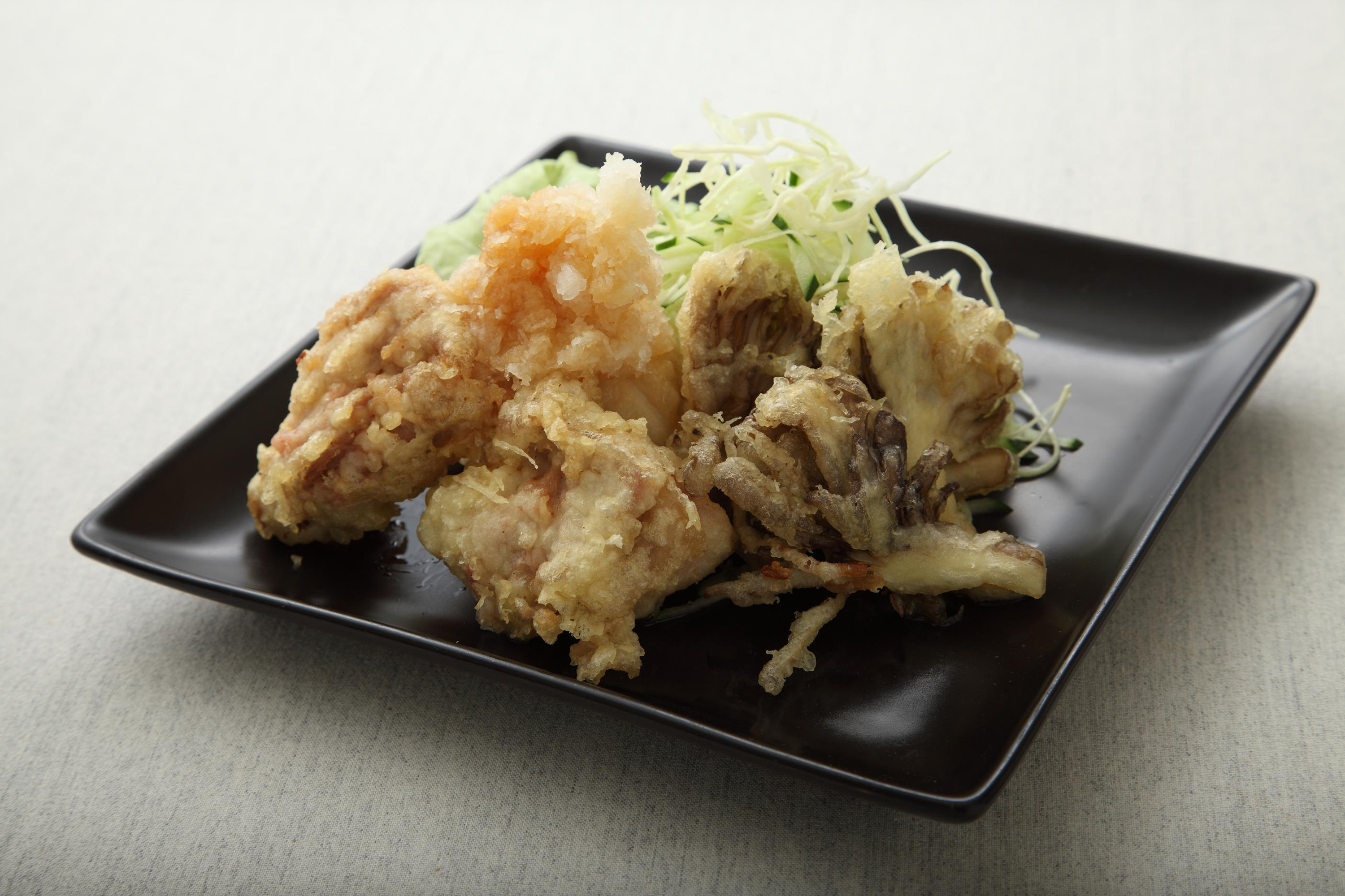 大分風　とり天とまいたけのおろしぽん酢