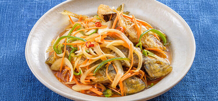 小あじの南蛮漬け