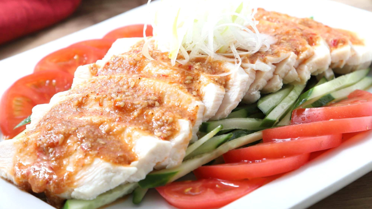 簡単！レンジで作る！鶏むね肉のバンバンジー
