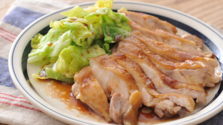 鶏もも肉のさっぱりレンジ煮