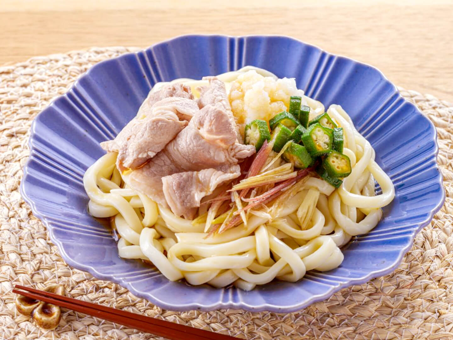おろしぽん酢冷しゃぶうどん レシピ画像