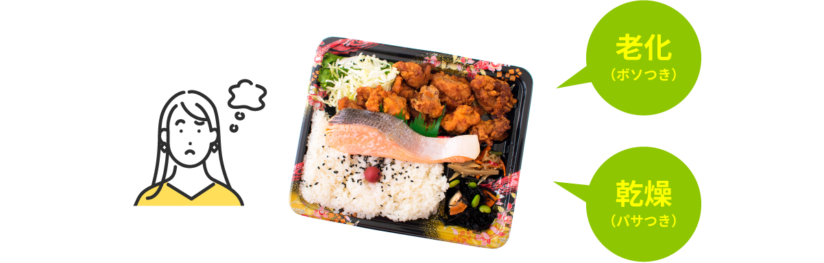 ご飯の食味は劣化してしまう