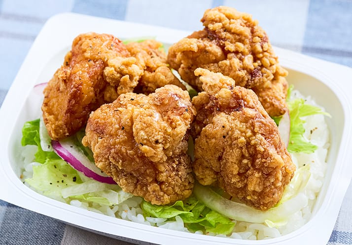 パックご飯で！さっぱり唐揚げ丼