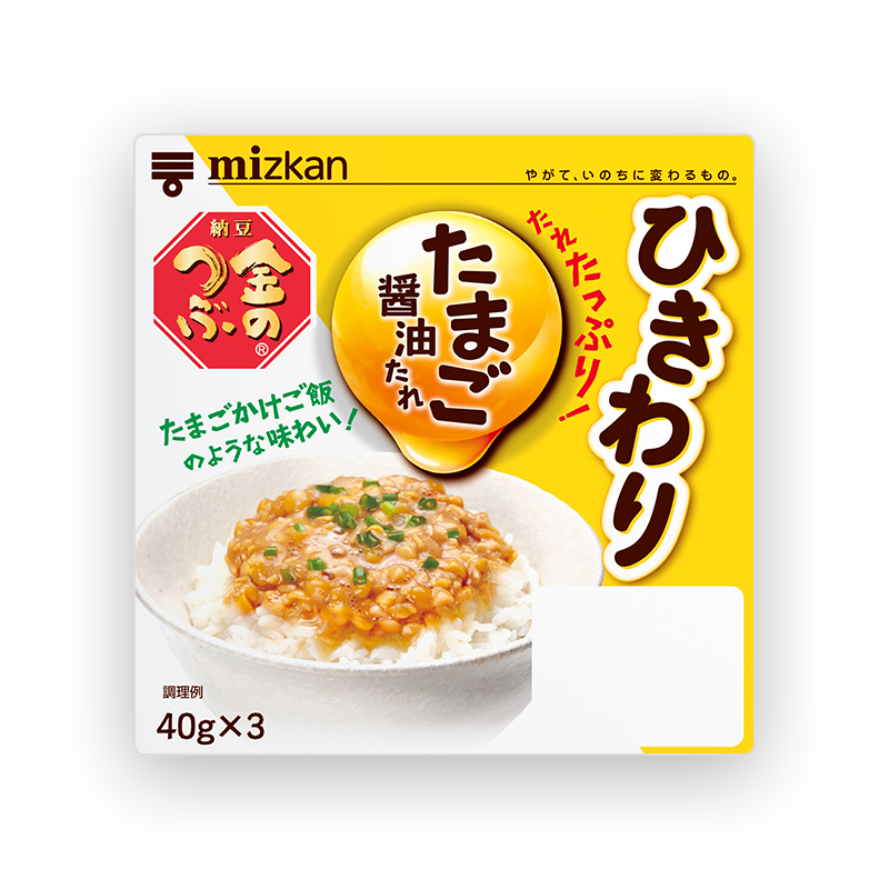 金のつぶ たれたっぷり！たまご醤油たれひきわり 3P