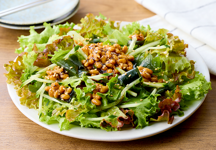 韓国海苔たれ納豆サラダ