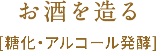 お酒を造る [糖化・アルコール発酵]