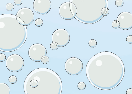 「水と油と酢」の場合