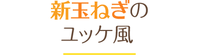 新玉ねぎのユッケ風