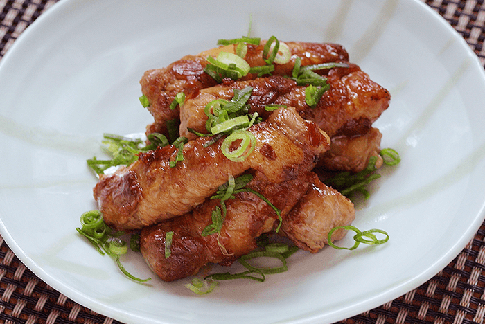 もちの肉巻きぽんバター風味　レシピ画像