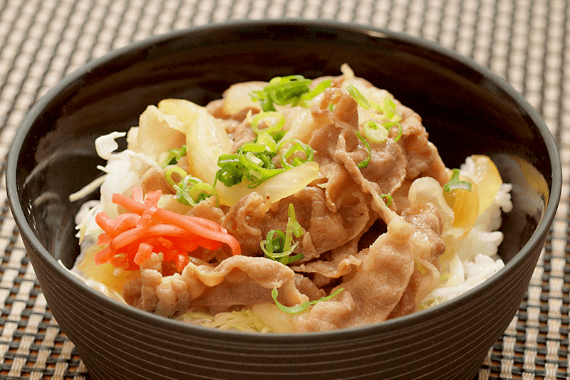 レンジで作る豚丼　レシピ画像