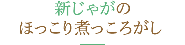 新じゃがのほっこり煮っころがし