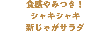 食感やみつき！シャキシャキ新じゃがサラダ