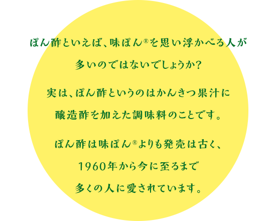 ぽん酢の説明