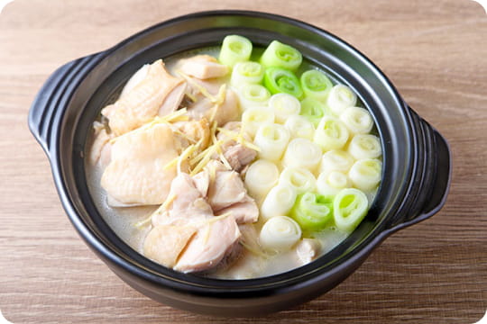 白ねぎの鶏白湯鍋