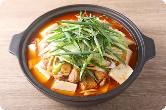 鶏とねぎのスンドゥブチゲ
