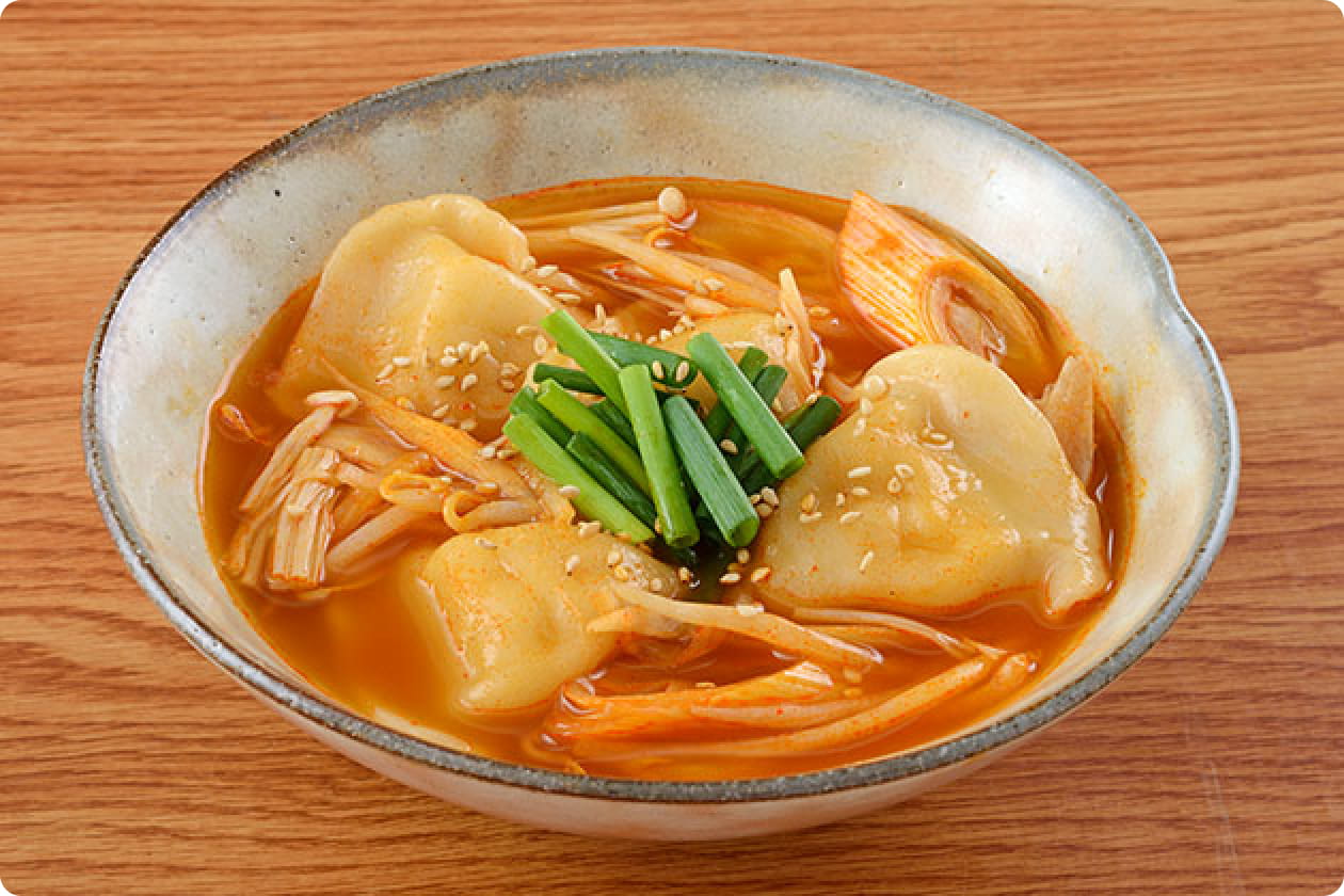 ピリ辛炊き餃子