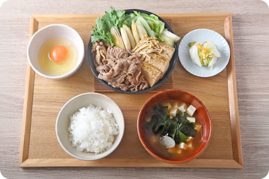 すき焼き定食