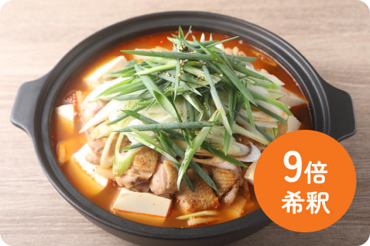 鶏とねぎのスンドゥブチゲ
