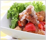 鶏のから揚げ たっぷりたまねぎ酢和え