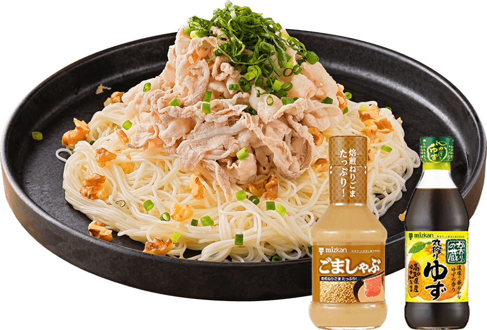 一緒茹で豚しゃぶそうめん