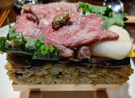 酢飯+具材のレイヤーを二層に