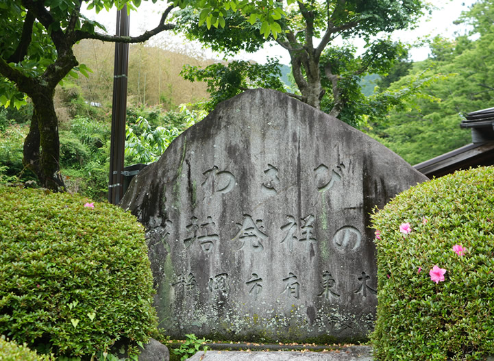わさび栽培発祥の地 記念碑